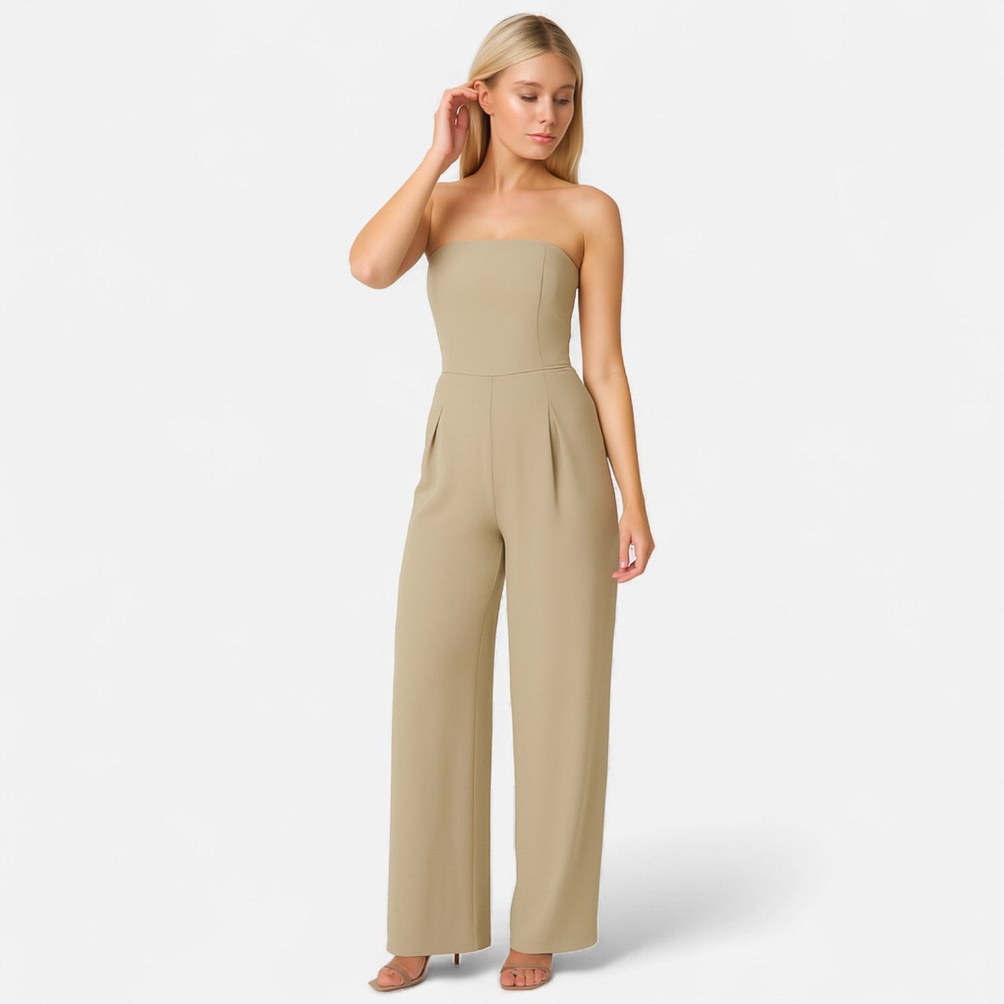 Mono Elegante sin Mangas para Mujer – Silueta Limpia con Sofisticación Atemporal y Estilo Contemporáneo